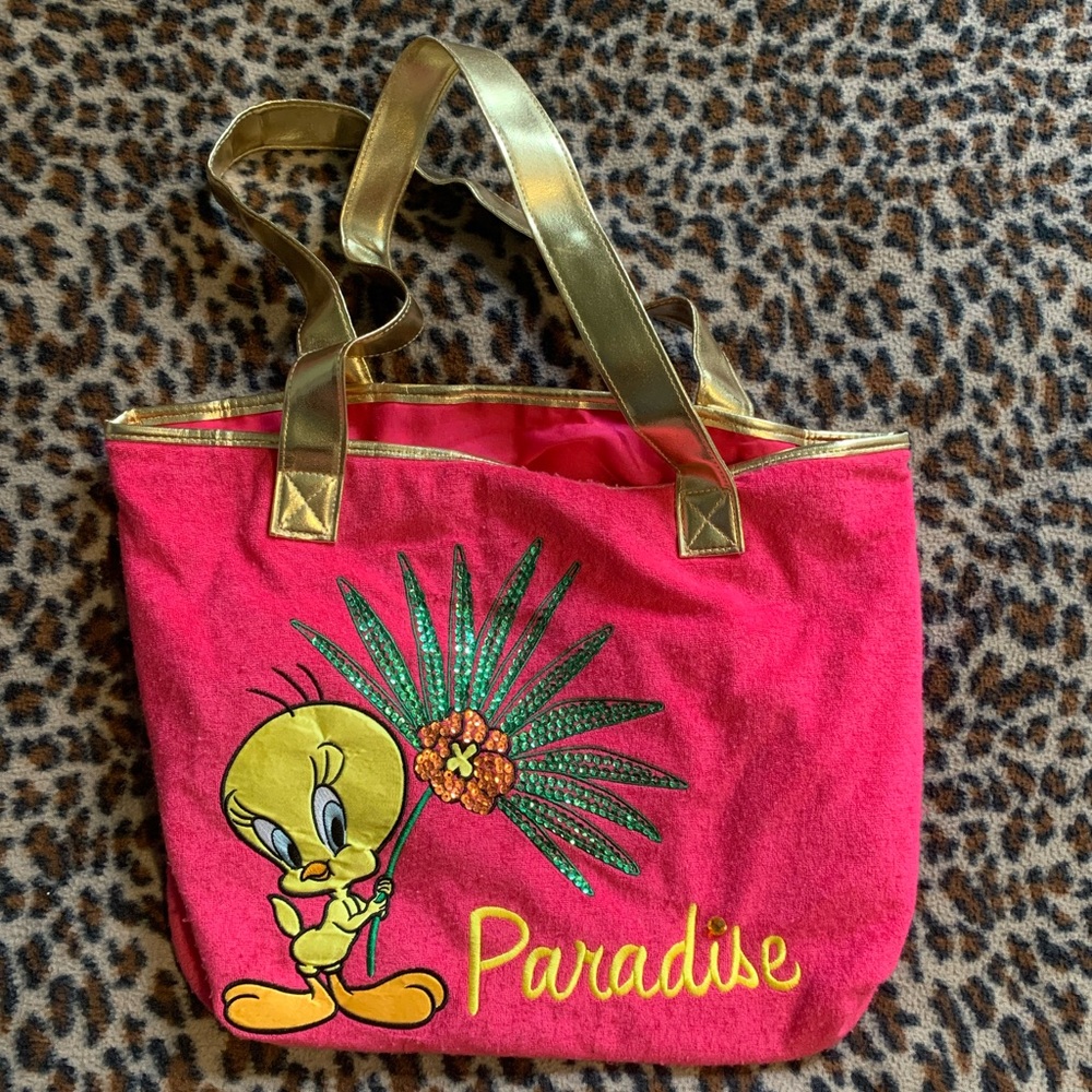 Tweety bird beach style bag/tote